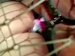 Three torrid prisoner chicks are insatiable lesbians. Curvy whores lick each other's hairy pussies and brutally fuck in all possible positions using strapons.