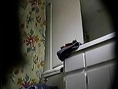 Hidden cam - Woman in bathroom