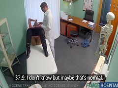 Check out this sexy married chick visiting the Fake Hospital. She had fertility problems and the doctor decided to help her out with his meaty cock deep into her snatch.