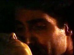 It was late at night. Svelte dark head bitch lied helplessly on ground and several horny studs fighted for her candied hairy kitty.Take a look at this late night pussy eating in The Classic Porn sex clip!