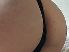 A cute amateur girlfriend with big tits homemade hardcore action: Blowjob, fuck and nice cumshot on her big boobs !