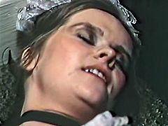 Well graced dark haired slutty chick with massive boobs and OMG heavily haired pussy touches her thirsting clit with massive hot blooded dick. Watch this terrificly haired kitty in The Classic Porn sex video!