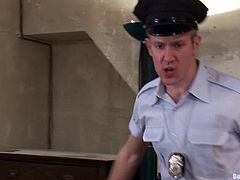 So Officer Brenn Wyson is going to conduct interrogations with Ned Mayhem and he is going to go to hell of gay BDSM. Fucking painful!