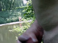 outdoor jerking cumming cumshot cock StB4