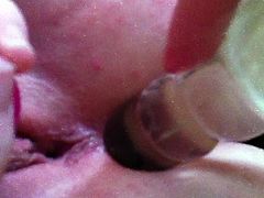 amateur teen anal orgasm with vibrator glass dildo asshole