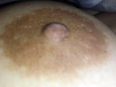 playing with sleeping wife's big latina tits