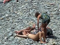 Nudist beach with awesome babes