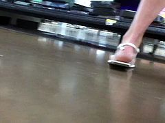 Candid Sexy Teen Feet & Legs at WalMart