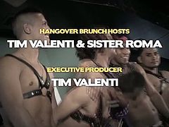 NakedSword's Hangover Brunch hosted by Tim Valenti and Sister Roma. Last night's winners, many runners-up, and a lot of fans have come out for one last party before the Gay Porn Industry leaves Chicago for another year.Enjoy these hot gay studs and hunks in one place!