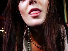 Watch the horny Samantha Bentley being fucked silly by a large cock after dancing on a pole in a strip club.