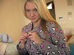 Pajama day with a desirable blond chick Alison Angel