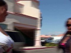 Black guy picks up one thick BBW girl on the street. Phat gurl shows off her gigantic booty and starts sucking that big black dick in a very sloppy way. Her lard butt looks just fine.
