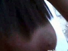 Sexxy Brandon invites her man to take a seat on her office chair. Then, she sucks on his dong, making him hard enough for her to ride. She gets on top and sits on his cock.