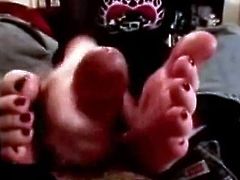classic footjob compilation - WunnyCummy
