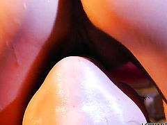 Lovely minx Louisa Lanewood gets her muff licked out ferociously by Jana Jordan