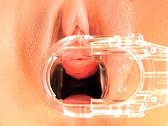 Arianna gives us a very in depth look into her pussy when she slides a speculum inside then puts a camera in her pussy.