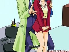 Bigboobs hentai hot fucking in the office