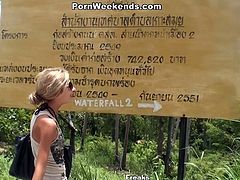 Porn Weekends brings you an exciting free porn video where oyu can see how a skinny blonde teen gets fucked hard at the beach by a horny and hung black dude.