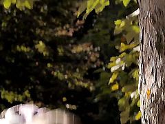 Dreamy and good looking teen cookie Mika get horny and starts masturbating her small, shaved puss out in the woods.