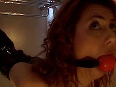 This redhead is so fucking hot that's unbelievable. Even a cold shower can't cool off this cutie. After she takes a shower she sucks her lover's dick.