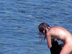 Enjoy nude beauties in sexy outdoor scene caught on hidden cam