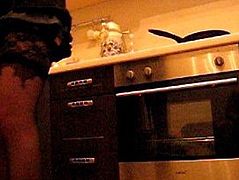 my girlfriend in stockings in the kitchen 3