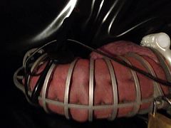 Keuschheitskaefig mit Dornen  Chastity Cage with thorns