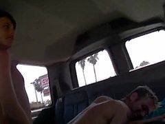 Things get heated up as this van drives down the street and these two gay guys strip naked, suck cock and then fuck hardcore.