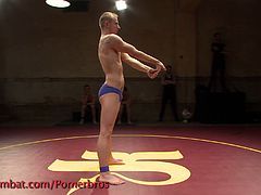 Check out these horny studs wrestling. Everything is alloweed and soon it all turns into anal fingering and nasty fucking!
