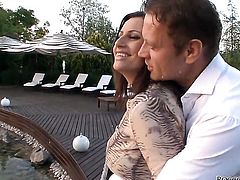 Sensual Jane makes Rocco Siffredis love torpedo harder before getting her twat pumped