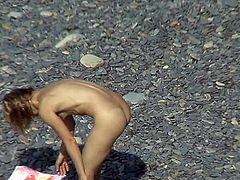 With a hidden cam placed at the beach, voyeur feeds his lust while watching on nude babes