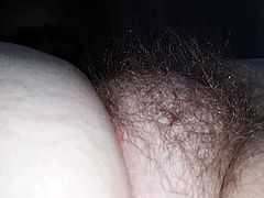 wifes exposed hairy pussy mound, would you fuck it?