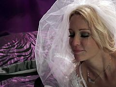 Wicked Pictures brings you a hell of a free porn video where you can see how the hot blonde bride Jessica Drake enjoys a hot fuck while assuming very sexy poses.