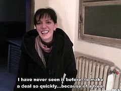 Checkout this brunette European teen. She required help carrying her Christmas tree home. What she did'nt know she will be fucked in all her holes for this deal. Watch this video and enjoy!