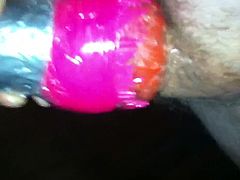 dick cums inside toy great sucking sound