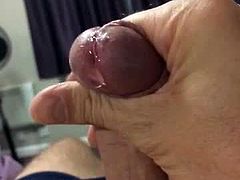 Precum runs slowly down my cock