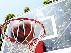 Make sure you don't miss these horny twinks playing some basketball on this hot summer day. They felt super turned on and one got his tight asshole filled with cock.