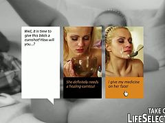 Life Selector brings you a hell of a free porn video where you can see how a horny and hot blonde dildos her ass before some anal action that makes her explode of pleasure!