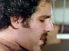Light haired filthy chick in uniform applied some sweet cream on hard dick of her guy and set to suck it passionately and tough.Take a look at that hungry bitch in The Classic Porn sex clip!