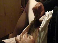 Nice in white ribbed tights