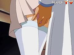 Have a look at this hot scene where this horny anime nurse is eaten out by this doctor before she rides his hard cock.