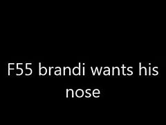 F55 brandi likes his nose up her asshole