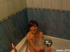 Kinky Whore Sucks Dick And Gets Drilled In The Shower