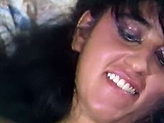 Dark haired filthy wench with big titties posed on sofa and spread her legs apart. That kinky guy set to eat that wet cunt with pleasure. Enjoy that sex addicted stud in The Classic Porn sex clip!