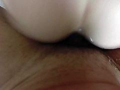 This hypnotically beautiful blondie is a sex freak and she likes to be on top. She rides her lover's dick in cowgirl position. Then he fucks her tight twat from behind. Sit back and get ready for the hottest sex video ever!