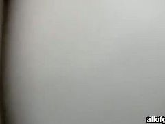 Sweet looking brunette teen gets her smooth pussy rammed hard doggy style. She is sex appeal babe with nice boobs. Just enjoy watching her for free.