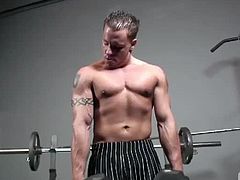 Watch this solo masturbation video of Billy C. Cum join Billy in the gym working on himself in more ways than one! Watch this muscle man work on his huge biceps and move on to working on his huge meaty cock. Checkout how Billy goes to work out to dick out. Enjoy!