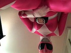 Pink Ranger Masturbates