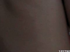 This couple is fucking on a bunk bed and near it. They try different positions depending on where they are.