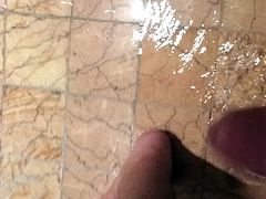 horny Puerto RIcan Dick Cumming vacation shower